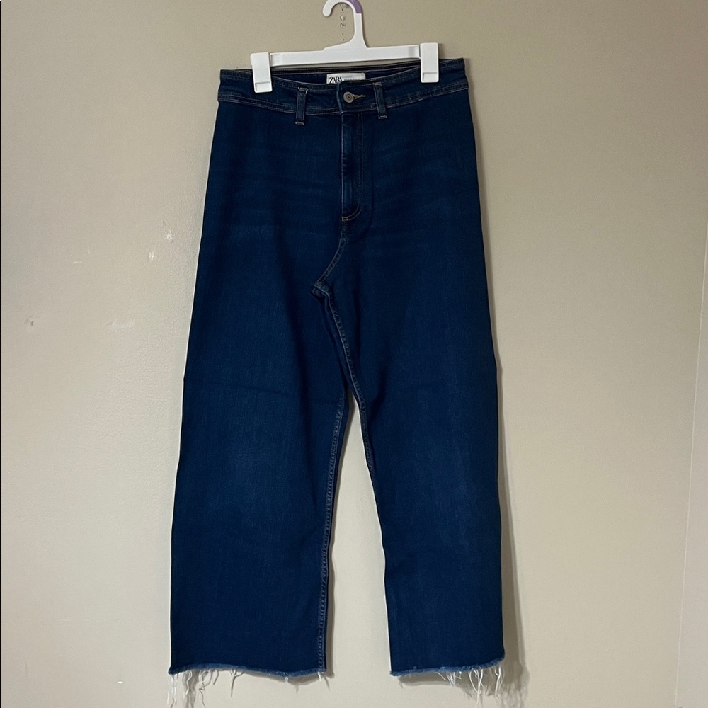 Zara Women’s Dark Blue Straight Jeans